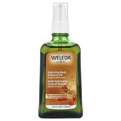Увлажняющее масло для тела и красоты, экстракт облепихи, 3.4 fl oz (100 ml)