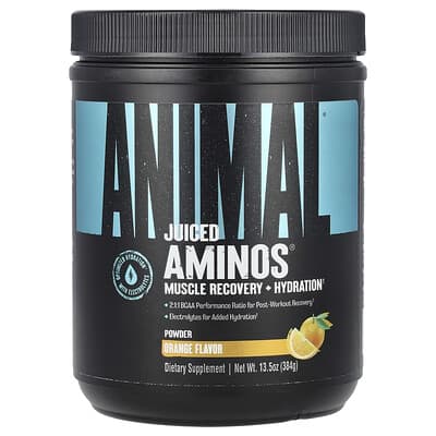 Animal Juiced Aminos® порошок, апельсин, 13.5 oz (384 g)