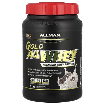 Сывороточный протеин GOLD ALLWHEY®, вкус печенья с кремом, 32 oz (907 g)