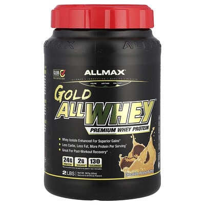 GOLD ALLWHEY®, Premium Whey Protein, Chocolate Peanut Butter, 2 lbs (907 g)
