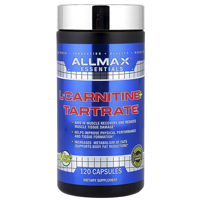Essentials, L-Carnitine + Tartrate, 120 капсул