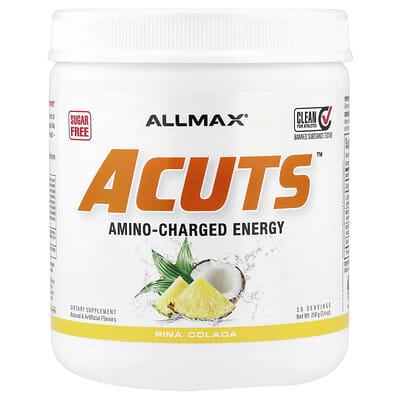 ACUTS™, Amino-Charged Energy Drink, Pina Colada, 7.4 oz (210 g)