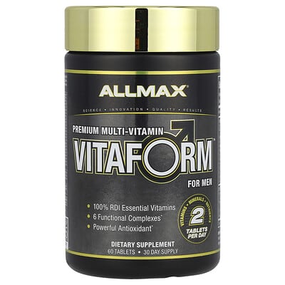 VITAFORM™, премиальный мультивитаминный комплекс для мужчин, 60 таблеток