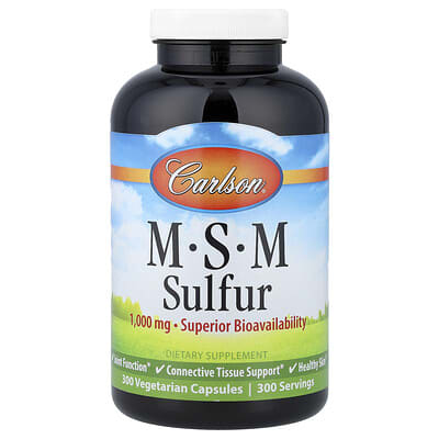 MSM Sulfur, 300 вегетарианских капсул