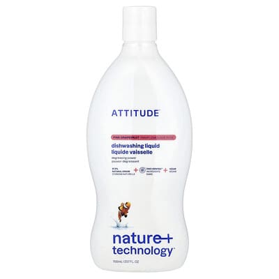 Nature + Technology™ средство для мытья посуды, розовый грейпфрут, 23.7 fl oz (700 ml)