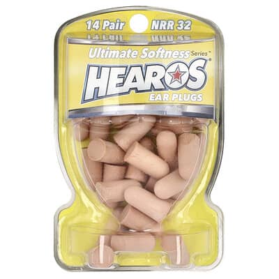Ultimate Softness Series™ Ear Plugs, Yellow, NRR 32, 14 Pairs