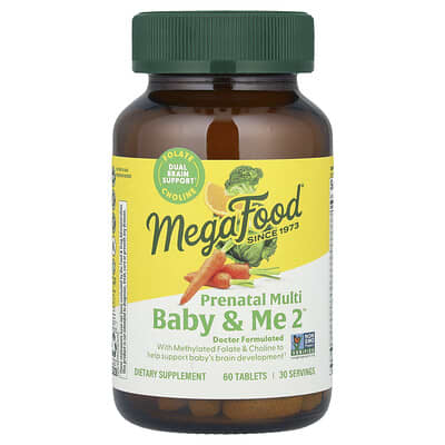 Baby & Me 2™, Prenatal Multivitamin, 60 Tablets
