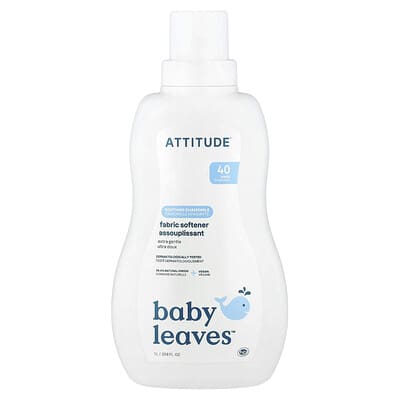 Baby Leaves™, кондиционер для белья, успокаивающая ромашка, 40 стирок, 33.8 fl oz (1 L)