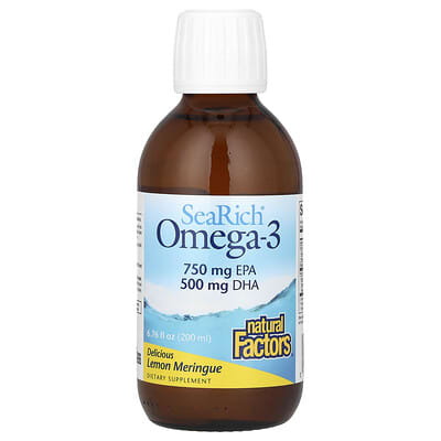 SeaRich® Omega-3, вкус лимонного меренги, 6.76 fl oz (200 ml)