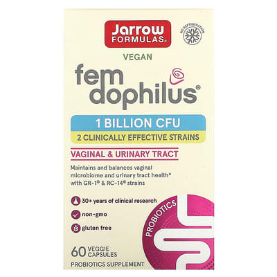 Vegan Fem Dophilus, 1 Billion CFU, 60 вегетарианских капсул