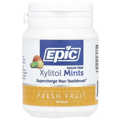Мятные леденцы Xylitol, без сахара, фруктовый вкус, 180 шт