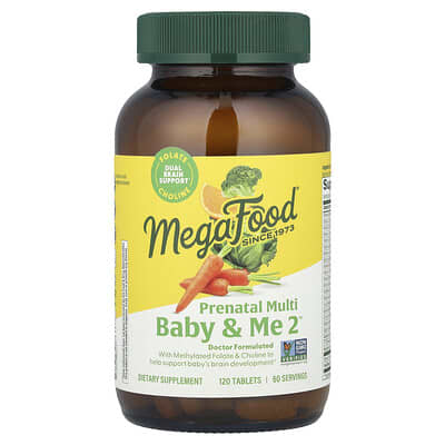 Baby & Me 2™, пренатальный мультивитаминный комплекс, 120 таблеток