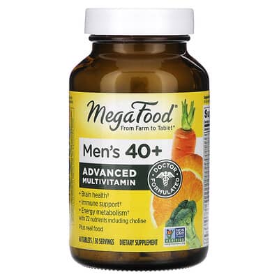 Advanced Multivitamin, For Men 40+, 60 Tablets