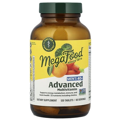 Advanced Multivitamin, For Men 40+, 120 Tablets