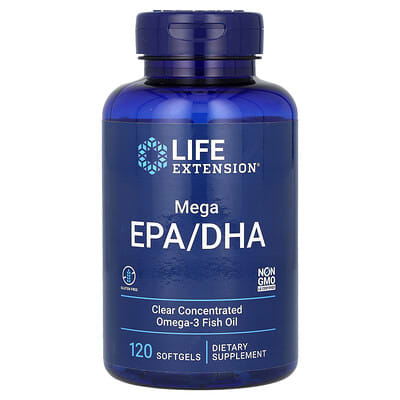 Mega EPA/DHA, 120 мягких капсул