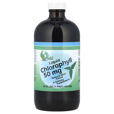 Жидкий хлорофилл, натуральный мятный, 16 fl oz (474 ml)