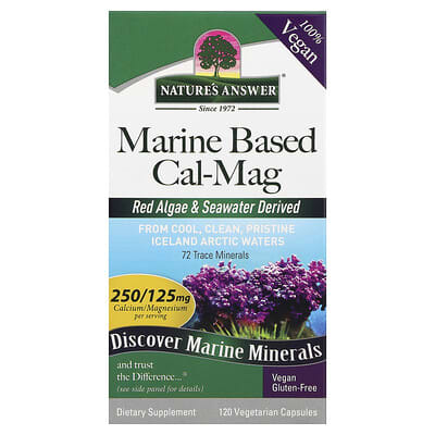 Marine Based Cal-Mag, 120 Vegetarian Capsules