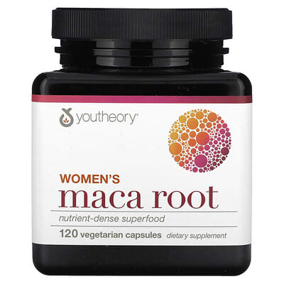 Женский экстракт корня маки Youtheory, 120 Vegetarian Capsules (500 mg per Capsule)