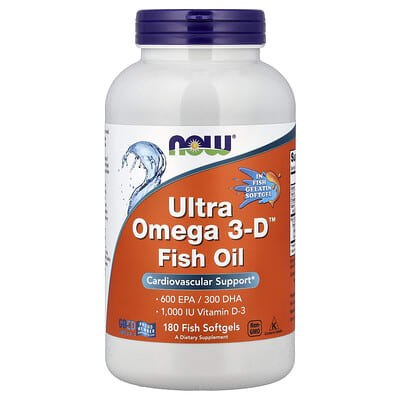 Ultra Omega 3-D™ Рыбий жир, 180 мягких капсул