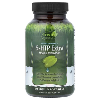 Irwin Naturals Double Potency 5-HTP Extra®, 60 мягких капсул