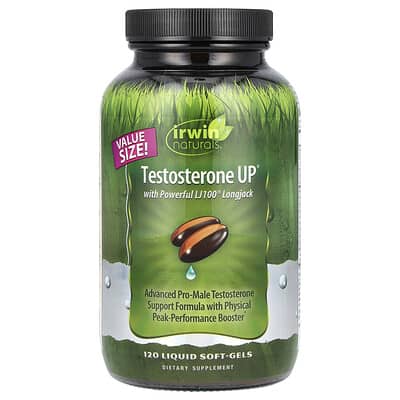 Irwin Naturals Testosterone UP® с LJ100® Longjack 120 жидких мягких капсул