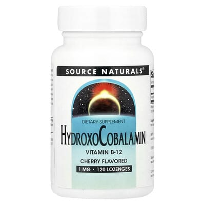 HydroxoCobalamin, витамин B12, вишня, 1 mg, 120 пастилок