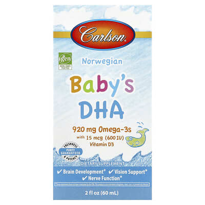 DHA для детей Norwegian Baby's, 2 fl oz (60 ml)