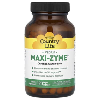 Maxi-Zyme, 120 веганских капсул
