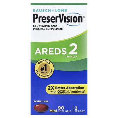 PreserVision AREDS 2 Formula, 90 мини-капсул