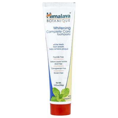 Botanique, Whitening Complete Care Toothpaste, Simply Peppermint, 5.29 oz (150 g)