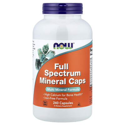 Минеральные капсулы NOW Foods, Full Spectrum Minerals, 240 Capsules