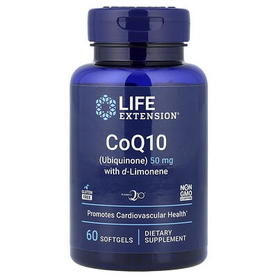 Life Extension CoQ10 с d-Limonene, 60 мягких капсул
