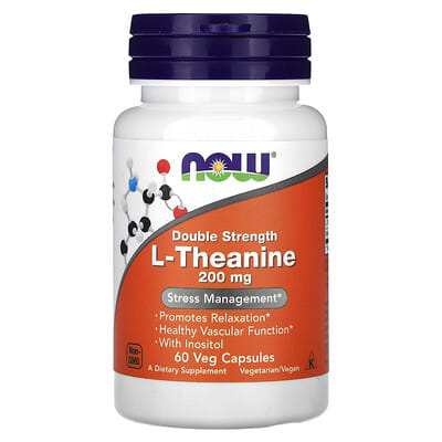L-Theanine, 60 вегетарианских капсул
