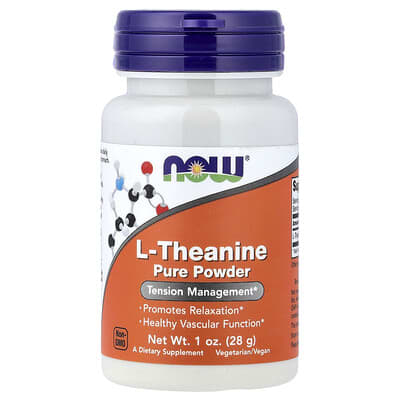 NOW Foods чистый порошок L-теанина, 1 oz (28 g)