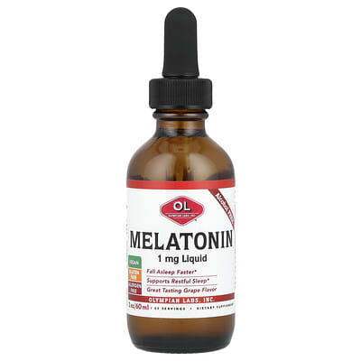 Мелатонин, без спирта, 2 oz (60 ml)