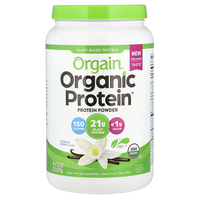 Органический протеиновый порошок Plant Based, ваниль, 2.03 lb (920 g)