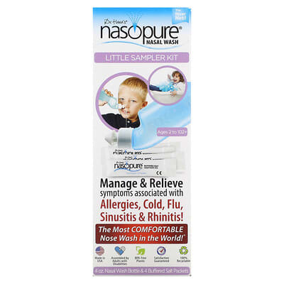 Dr. Hana's Nasal Wash, Little Sampler Kit, Ages 2 and Up, 6 Piece Kit
