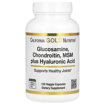 Glucosamine, Chondroitin, MSM Plus Hyaluronic Acid, 120 Veggie Caps