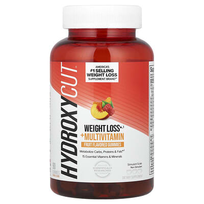 Hydroxycut Витаминные мармеладки для снижения веса, фруктовый вкус, 90 шт