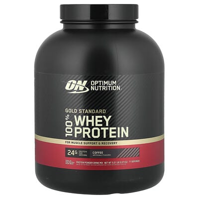 Gold Standard® 100% Whey Protein, Кофе, 5 lb (2.27 kg)