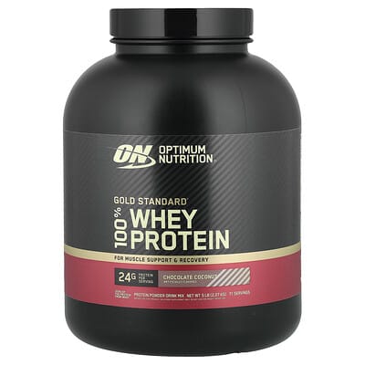 Gold Standard® 100% сывороточный протеин, шоколад-кокос, 5 lb (2.27 kg)