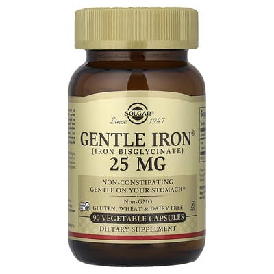 Gentle Iron®, 25 mg, 90 вегетарианских капсул
