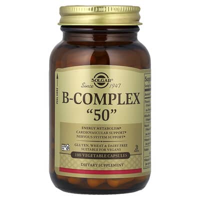 B-Complex "50", 100 вегетарианских капсул