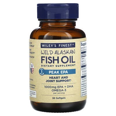 Рыбий жир Wild Alaskan Fish Oil, Peak EPA, 30 мягких капсул