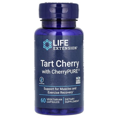 Терпкая вишня с CherryPURE®, 60 вегетарианских капсул (480 мг на капсулу)
