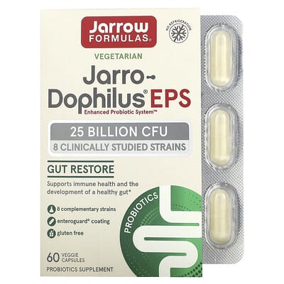 Jarro-Dophilus® EPS, 25 Billion CFU, 60 веганских капсул