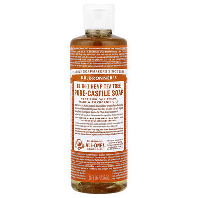 18-in-1 Pure-Castile Magic Soap, Tea Tree, 8 fl oz (237 ml)