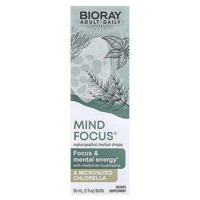 Bioray Mind Focus®, без спирта, 2 fl oz (60 ml)