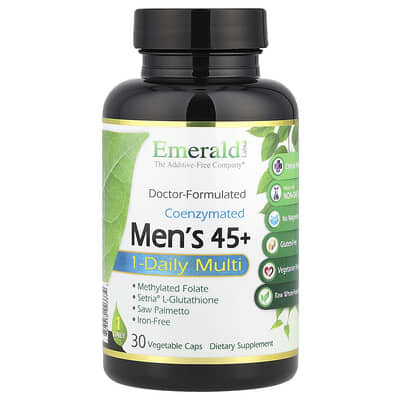 Emerald Laboratories Coenzymated Мужской комплекс 45+, 30 вегетарианских капсул