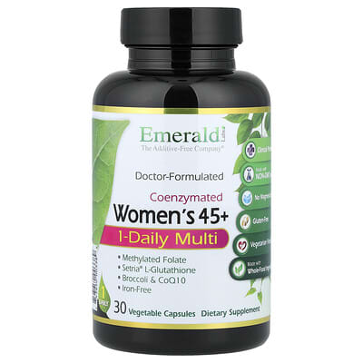 Coenzymated Женские 45+ 1-Daily Multi, 30 Vegetable Capsules
